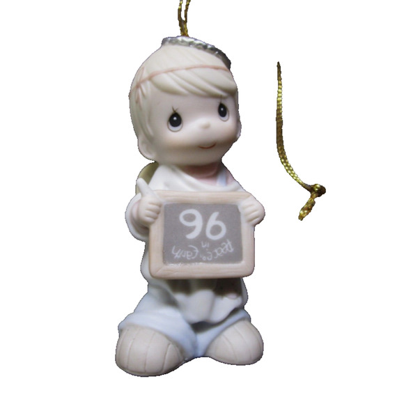 Precious Moments Ornament, Peace On Earth...Anyway 1996 collector Christmas - Picture 1 of 2